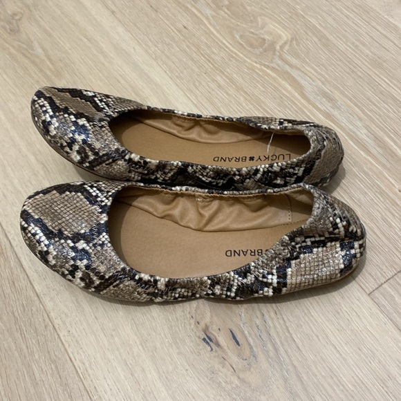 Lucky Brand Snakeskin Ballet Flats - Picture 2 of 6